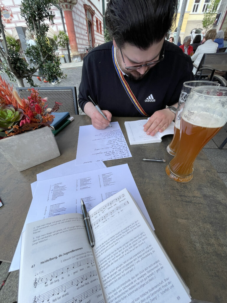 Erstes Treffen zum (neuen) Kommersheft